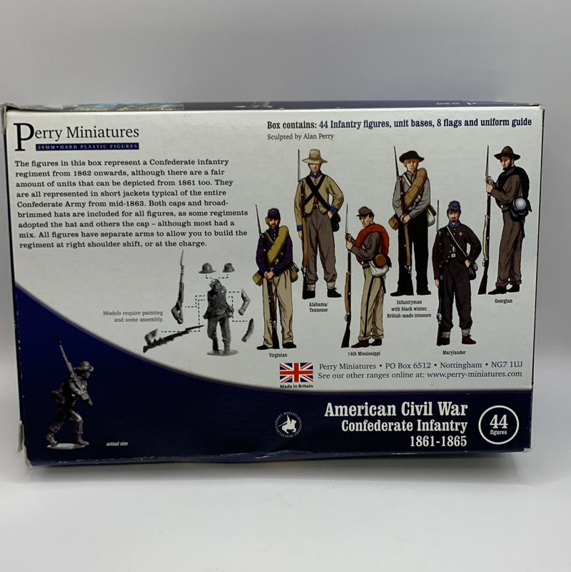 Perry Miniatures American Civil War Confederate Infantry 1861-1865 - 28mm (BB011)