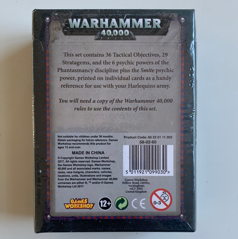 Warhammer 40k Harlequins Datacards (BB040)